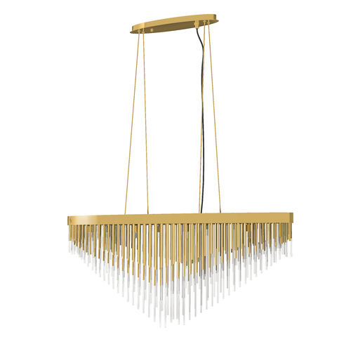 Suspension - Kozmus - Muranti - en laiton poli / en verre / contemporaine