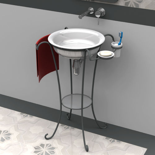 Vasque console - SERRAS - Valadares - en céramique / ronde / contemporaine