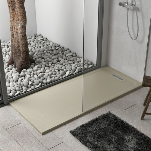 Receveur de douche rectangulaire - VERYK - BAÑOS 10 S.L. - à poser / en pierre / antidérapant