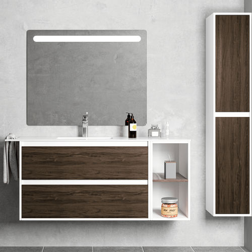 Meuble de salle de bain contemporain - ACRIS - BAÑOS 10 S.L. - résidentiel / MDF / mural
