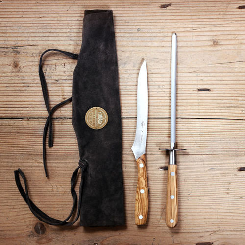 Couteau à désosser avec manche en bois - 2 KIT - Tomaga Industries SAS - avec lame en acier inoxydable