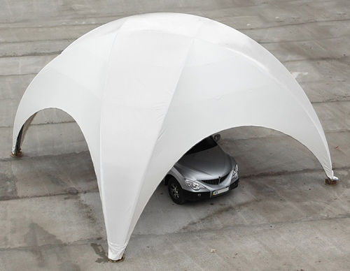 Abri de voiture pour parking - CRYSTAL - HOLSTROY - préfabriqué / PVC