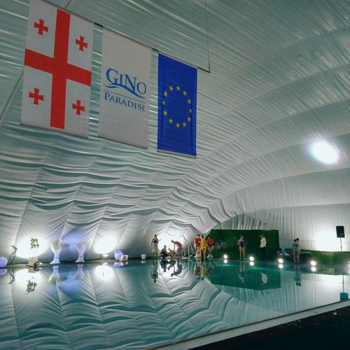 Structure gonflable pour piscine publique - POOL - HOLSTROY