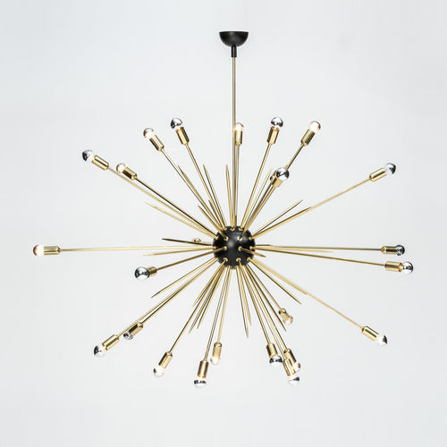 Lustre contemporain - SPUTNIK  - MAPSWONDERS - en laiton poli / sputnik / à LED