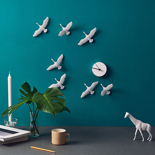 Horloge design original - MIGRANTBIRD X CLOCK  - Haoshi - murale / analogique / en résine