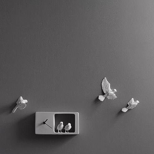 Horloge design original - SPARROW X CLOCK - Haoshi - murale / analogique / en résine