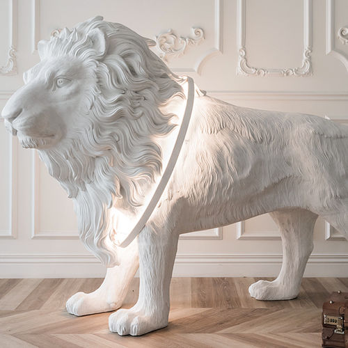 Lampe sur pied - LION X LIGHTING  - Haoshi - en fer / en fibre de verre / design original