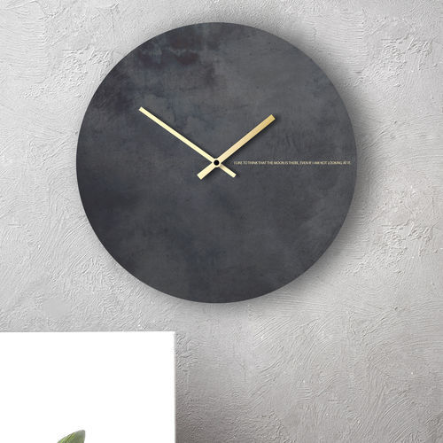 Horloge contemporaine - MOON - dESIGNoBJECT - murale / analogique / en acier