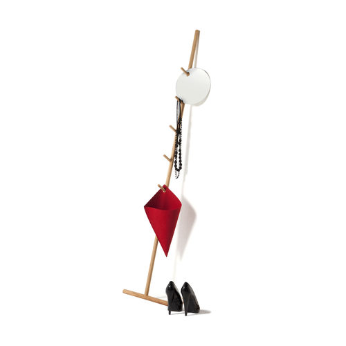 Porte-manteau sur pied - ks180 - dESIGNoBJECT - design original / en chêne naturel / incolore