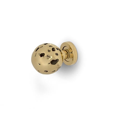 Bouton de porte design original - METEOR EA1048 - PullCast - en laiton poli / en laiton brossé