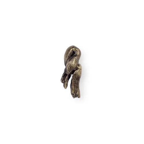 Bouton de meuble design original - KNOT EA1037 - PullCast - en laiton brossé / en laiton poli