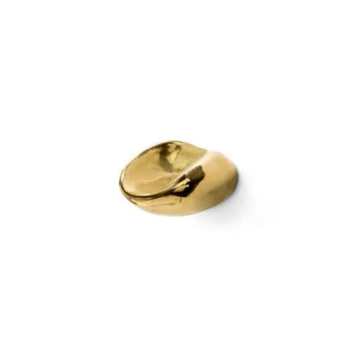 Bouton de meuble contemporain - ERGOS CM3011 - PullCast - en laiton brossé / en laiton poli