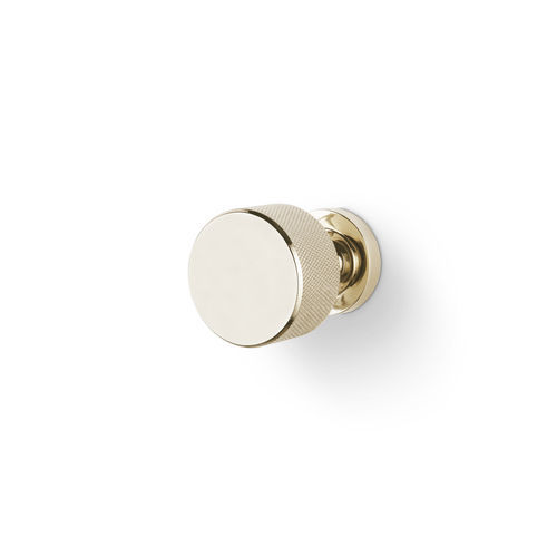 Bouton de porte contemporain - Monocles TW5012 - PullCast - en laiton plaqué or