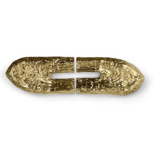 Poignée de tirage de porte - QAMI EA1126 - PullCast - en laiton poli / en laiton brossé / design original