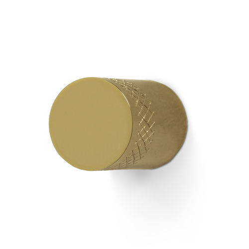 Bouton de meuble contemporain - MONOCLES TW5014 - PullCast - en laiton brossé / en laiton plaqué or