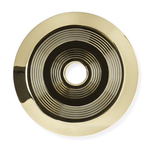 Bouton de porte contemporain - HENDRIX TW5010 - PullCast - en laiton brossé / en laiton plaqué or