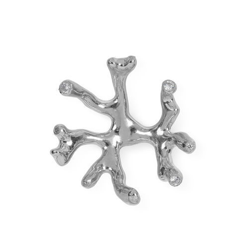 Poignée de meuble en nickel - CODIUM LE4013 - PullCast - en cristal de zirconium / brossée / polie