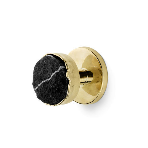 Bouton de porte contemporain - Tiffany Marble CM3073 - PullCast - en laiton brossé / en laiton poli / en laiton vieilli