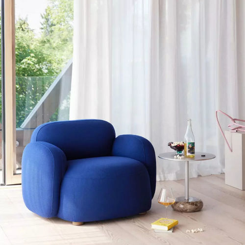 Fauteuil contemporain - GEM  - Northern - en textile / en mousse / en chêne