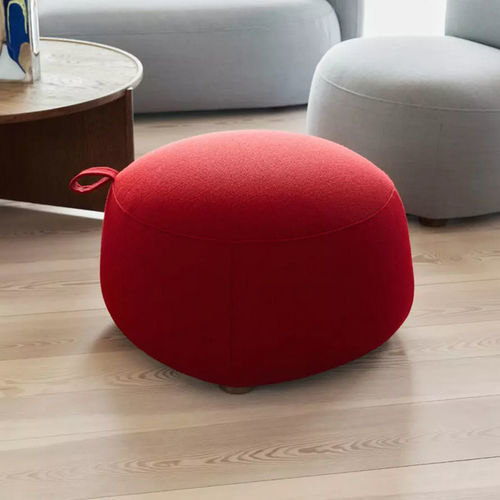 Pouf contemporain - GEM  - Northern - en textile / en contreplaqué / en chêne