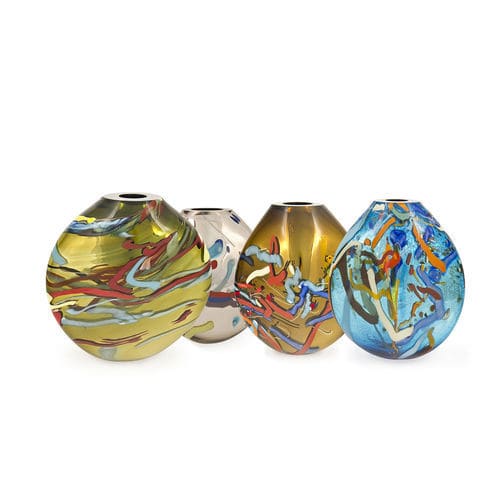 Vase contemporain - CARNEVALE - Alberto Dona - en verre soufflé / fait main / professionnel