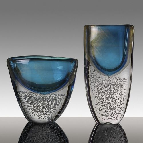 Vase contemporain - MASSICCI - Alberto Dona - en verre soufflé / fait main / professionnel