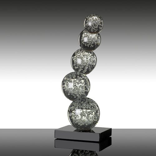 Sculpture en verre soufflé - BUBBLE  - Alberto Dona - à poser / professionnelle / argentée