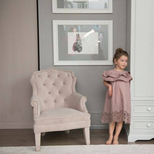 Fauteuil classique - NAMUR - Atelier Lilu - en tissu / en frêne / avec coussin amovible