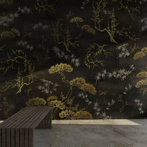 Papier peint contemporain - KYOTO - WallyArt - en textile non-tissé / en fibre de verre / en vinyle