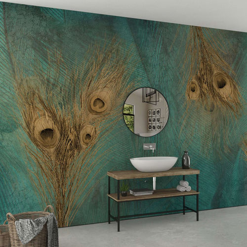 Papier peint contemporain - AMETISTA - WallyArt - en textile non-tissé / en fibre de verre / en vinyle