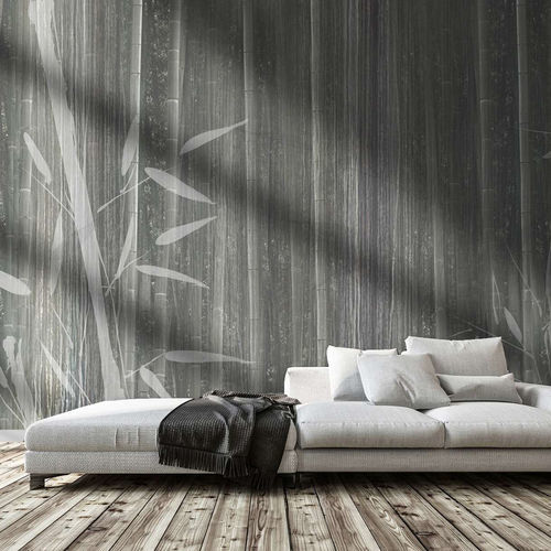Papier peint contemporain - BAMBOES - WallyArt - en textile non-tissé / en fibre de verre / en vinyle