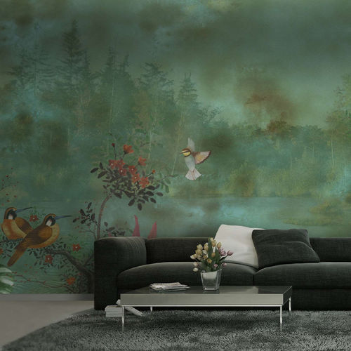 Papier peint contemporain - DEVA - WallyArt - en textile non-tissé / en fibre de verre / en vinyle