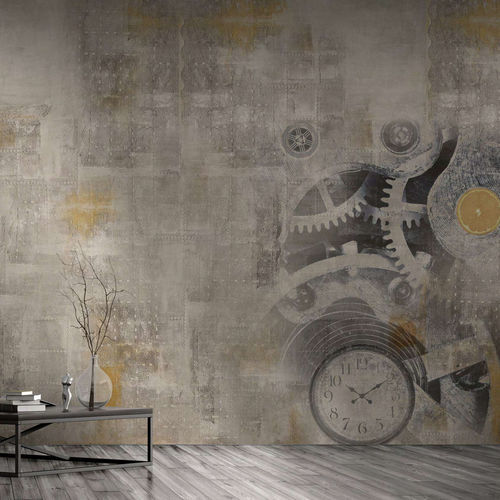 Papier peint contemporain - GEAR - WallyArt - en textile non-tissé / en fibre de verre / en vinyle