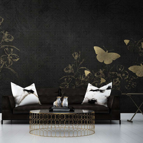 Papier peint contemporain - NATTY - WallyArt - en textile non-tissé / en fibre de verre / en vinyle
