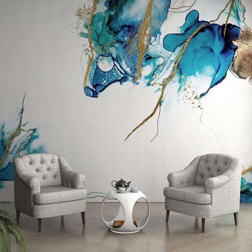 Papier peint contemporain - OPALE - WallyArt - en textile non-tissé / en fibre de verre / en vinyle