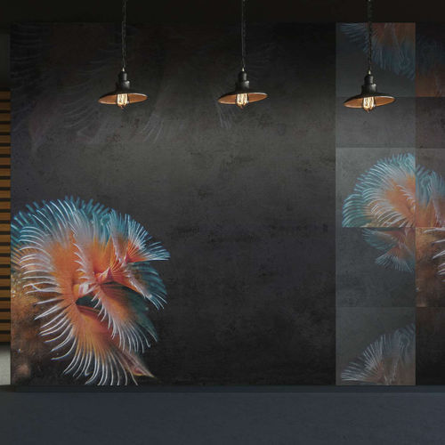 Papier peint contemporain - REEF - WallyArt - en textile non-tissé / en fibre de verre / en vinyle