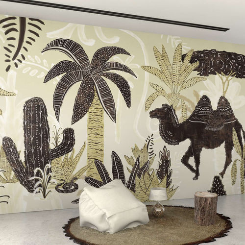 Papier peint contemporain - SAHARA - WallyArt - en textile non-tissé / en fibre de verre / en vinyle