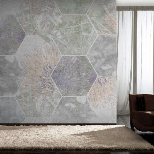 Papier peint contemporain - HIVE - WallyArt - en textile non-tissé / en fibre de verre / en vinyle