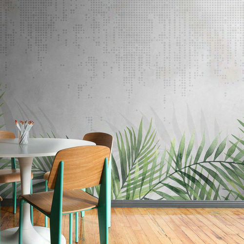 Papier peint contemporain - JUNGLE 2.0 - WallyArt - en textile non-tissé / en fibre de verre / en vinyle