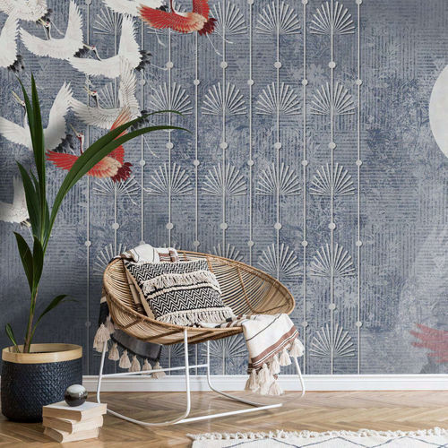 Papier peint contemporain - MARABÙ - WallyArt - en textile non-tissé / en fibre de verre / en vinyle