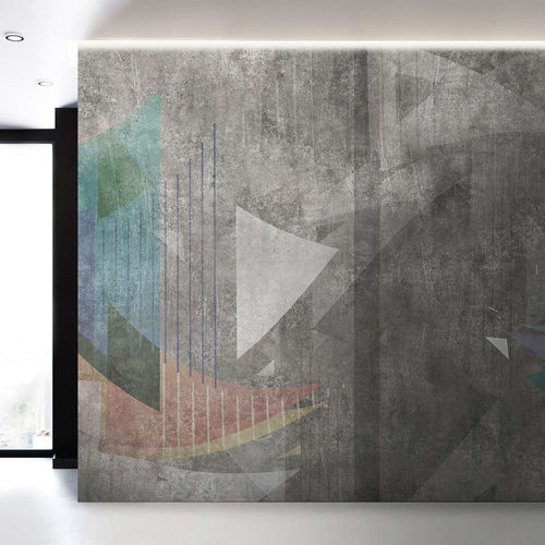 Papier peint contemporain - OUTLINE - WallyArt - en textile non-tissé / en fibre de verre / en vinyle