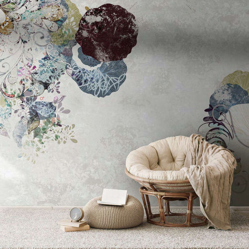 Papier peint contemporain - ACANTO - WallyArt - en textile non-tissé / en fibre de verre / en vinyle