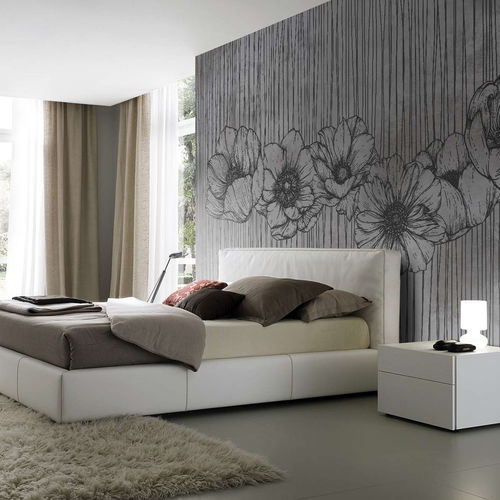 Papier peint contemporain - ANEMONE - WallyArt - en textile non-tissé / en fibre de verre / en vinyle