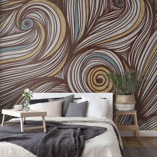 Papier peint classique - AURORA - WallyArt - en textile non-tissé / en fibre de verre / en vinyle