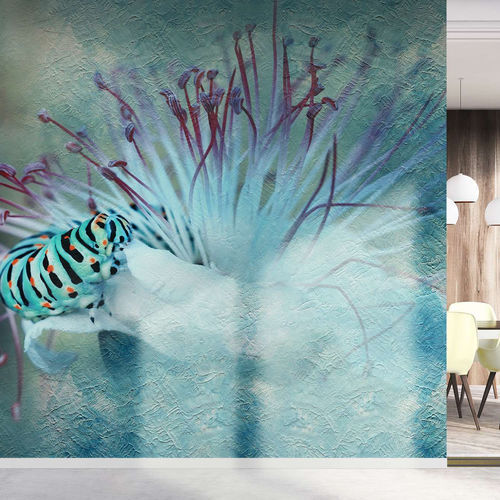 Papier peint contemporain - BLUEBLAST - WallyArt - en textile non-tissé / en fibre de verre / en vinyle