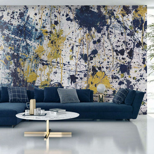 Papier peint contemporain - BRUSH - WallyArt - en textile non-tissé / en fibre de verre / en vinyle