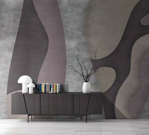 Papier peint contemporain - CLARK - WallyArt - en textile non-tissé / en fibre de verre / en vinyle