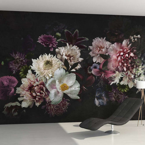 Papier peint contemporain - DAHLIA - WallyArt - en textile non-tissé / en fibre de verre / en vinyle
