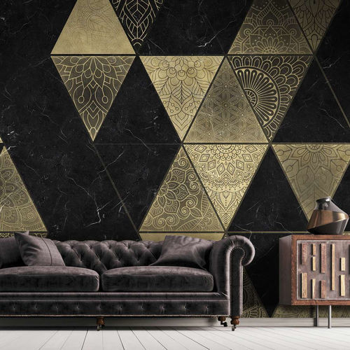 Papier peint contemporain - MASSIVE - WallyArt - en textile non-tissé / en fibre de verre / en vinyle