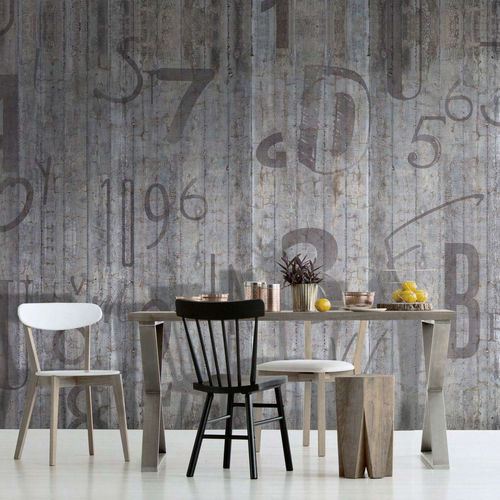 Papier peint vintage - BRANDER - WallyArt - en textile non-tissé / en fibre de verre / en vinyle